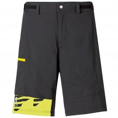Pantalón corto con tirantes ODLO MORZINE Negro/Amarillo 0