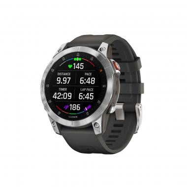 GPS-Uhr GARMIN EPIX ACIER Silber Armbandfarbe Grau 0